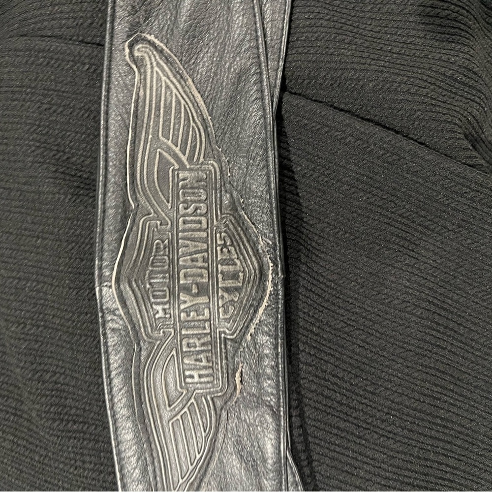 Harley Davidson Leather Motorcycle Riding Chaps Pants Size Large - Picture 12 of 12
